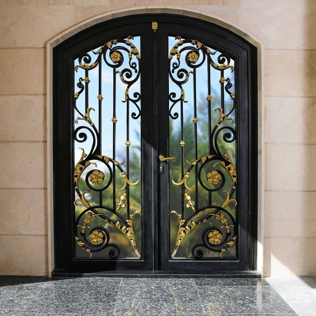 Wrought iron main door design