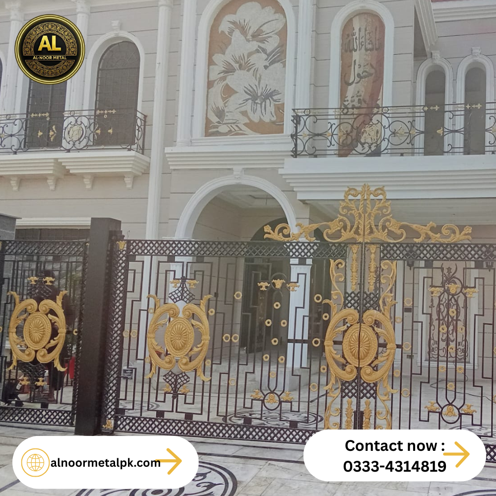 CNC & Wrought Iron Main Gate Designs