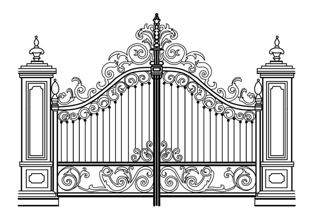 cnc main gate design