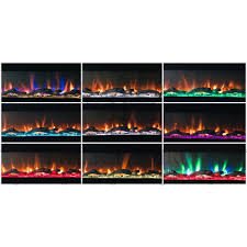7-Color LED Aurora Fireplace