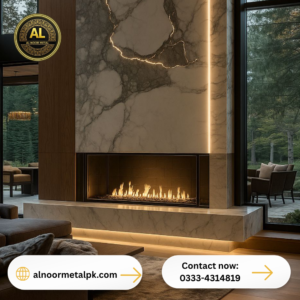Linear 12-Foot Luxury Fireplace
