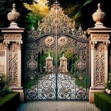 Luxury Spanish Style Main Gates: Adding Premium Brass Accents to Wrought Iron Layouts