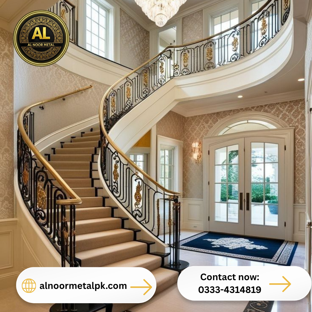 railing design islamabad modern spiral staircase islamabad